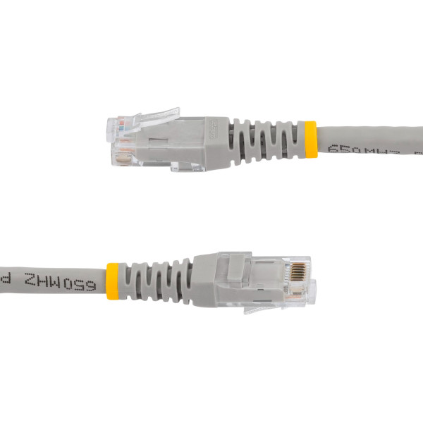 Cable de Red Cat6 de 3 Pies  Cat 6 Gigabit Ethernet, 650Mhz, 100W, Poe Rj45, Utp Cable Gris (C6PATCH3GR)