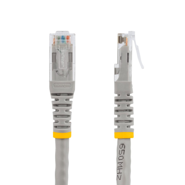 Cable de Red Cat6 de 3 Pies  Cat 6 Gigabit Ethernet, 650Mhz, 100W, Poe Rj45, Utp Cable Gris (C6PATCH3GR)