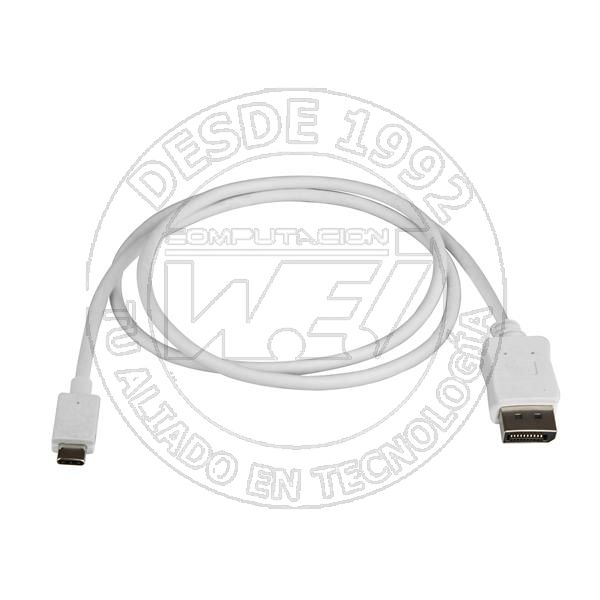 Cable Adaptador de 1M USB-C A Displayport 4K 60Hz - Blanco - Cable USB (CDP2DPMM1MW)