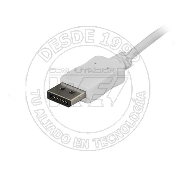 Cable Adaptador de 1M USB-C A Displayport 4K 60Hz - Blanco - Cable USB (CDP2DPMM1MW)