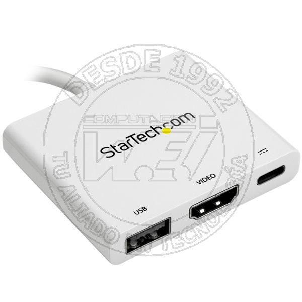 Adaptador Multifuncion USB-C A Hdmi 4K  Replicador de Puertos con Ent (CDP2HDUACPW)