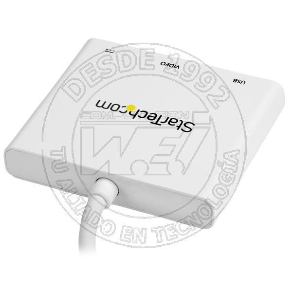 Adaptador Multifuncion USB-C A Hdmi 4K  Replicador de Puertos con Ent (CDP2HDUACPW)