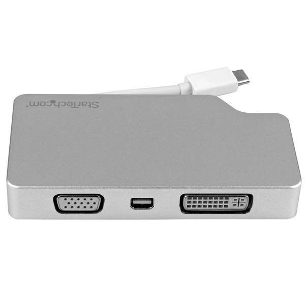 Adaptador de Audio y Video Para Viajes: 4 En 1  Conversor USB-C A Vga (CDPVGDVHDMDP)