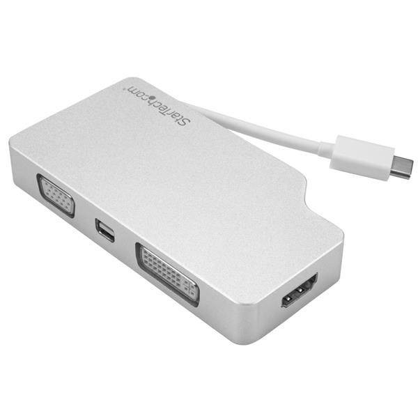 Adaptador de Audio y Video Para Viajes: 4 En 1  Conversor USB-C A Vga (CDPVGDVHDMDP)