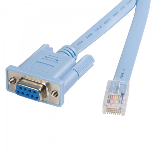 Cable 1,8M Para Gestion de Router consola Cisco Rj45 A Serie Db9 - Rol (DB9CONCABL6)