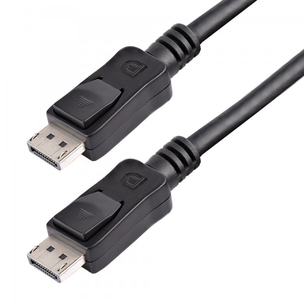 Cable De 5m Displayport 4k Hbr2 Con Cierre De Seguridad  2x Macho Dp (DISPL5M)