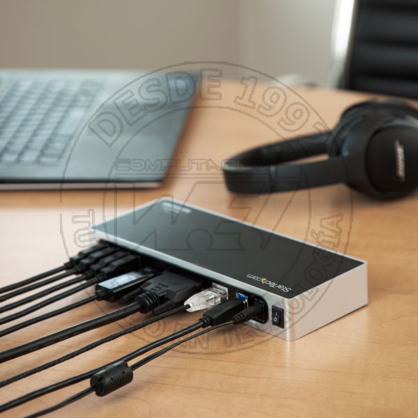 Docking Station Usb 3.0 Para Dos Monitores Hdmi y Vga O Dvi  Replicad (DK30ADD)