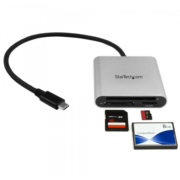 Lector Grabador Usb 3.0 De Tarjetas De Memoria Sd, Micro Sd, Compactfl (FCREADU3C)