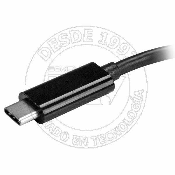 Hub Usb-C Startech 4 Puertos Usb-A 3.0 Alimentado Por El Bus Color Negro (HB30C4AB)
