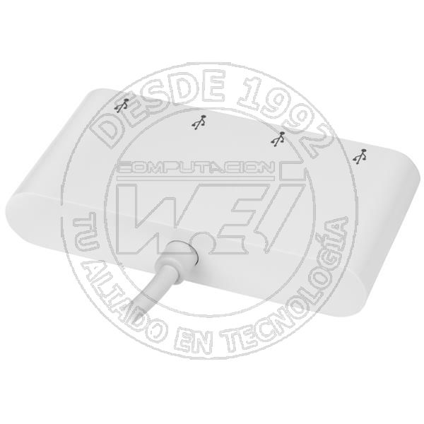 Hub Concentrador Usb 3.0 de 4 Puertos   Ladron Usb C A 4X Usb A   Alim (HB30C4ABW)