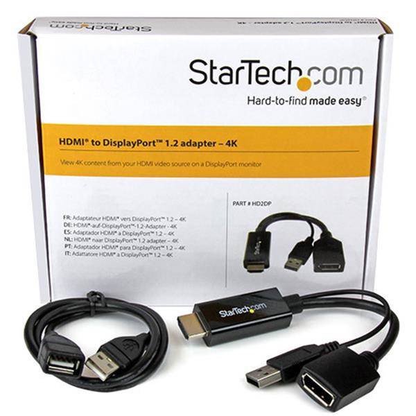 Conversor Hdmi A Displayport  4k (HD2DP)