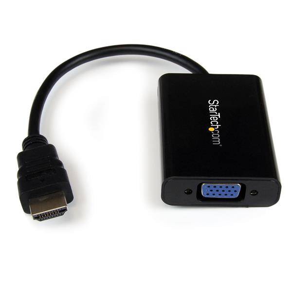 Cable Adaptador Externo Conversor de Video y Audio Hdmi A Vga  1920X1 (HD2VGAA2)