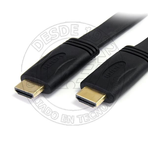 Cable Hdmi De Alta Velocidad Con Ethernet 3m Plano 2x Hdmi Macho  Ne (HDMIMM10FL)