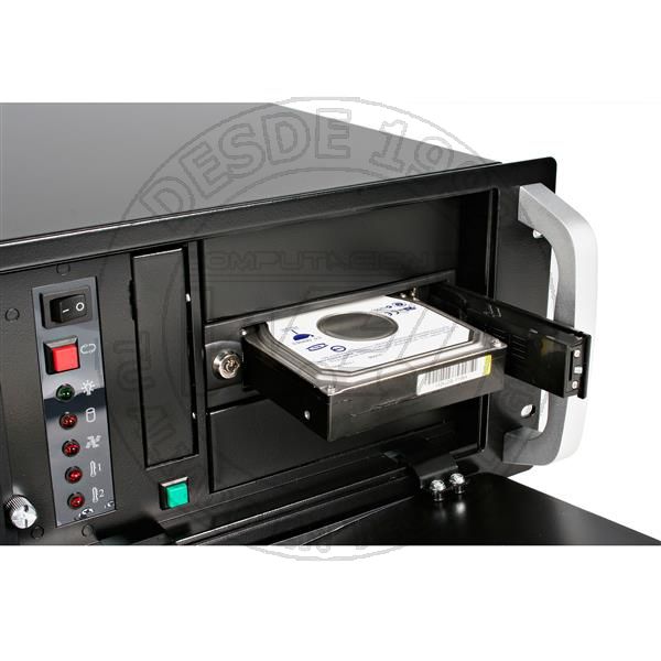 Rack Movil Aluminio Para Disco Duro Hdd Sata De 3,5 Pulgadas Sin Band (HSB100SATBK)