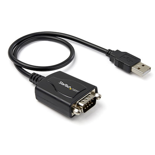 Cable Profesional de 0,3M USB A Puerto Serie Serial Rs232 Db9 con Rete (ICUSB2321X)