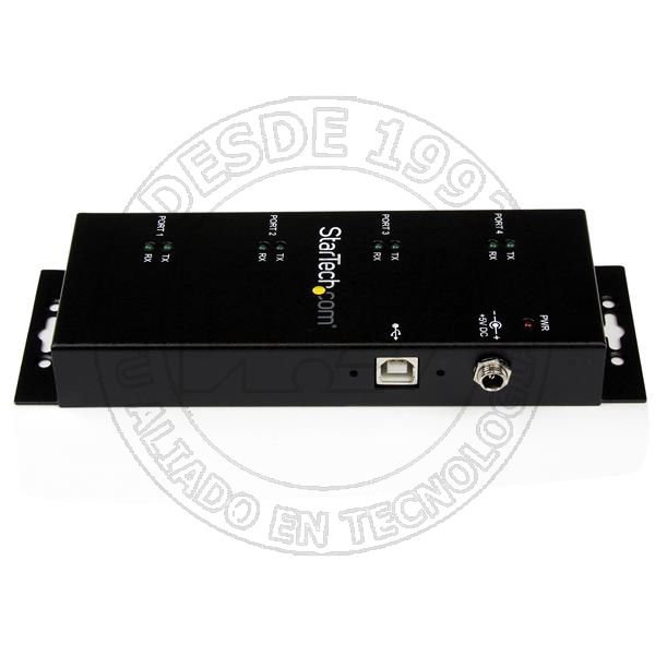 Concentrador Adaptador USB A Serie Rs232 Db9 4 Puertos - Riel Din Indu (ICUSB2324I)