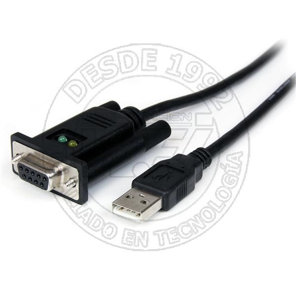 Cable Adaptador de 1 Puerto USB A Modem Nulo Null Db9 Rs232 Serie Dce (ICUSB232FTN)