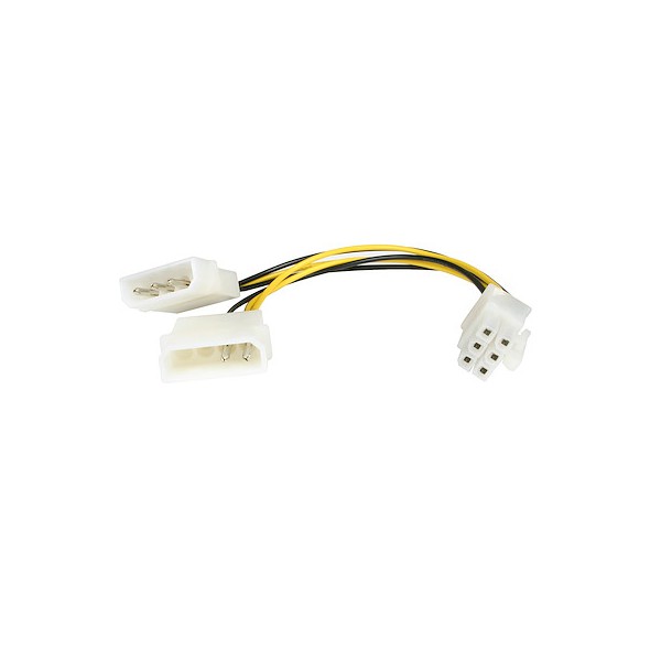 Cable de 15 cm Adaptador de Alimentacion de Lp4 A Pci Express de 6 Pine (LP4PCIEXADAP)