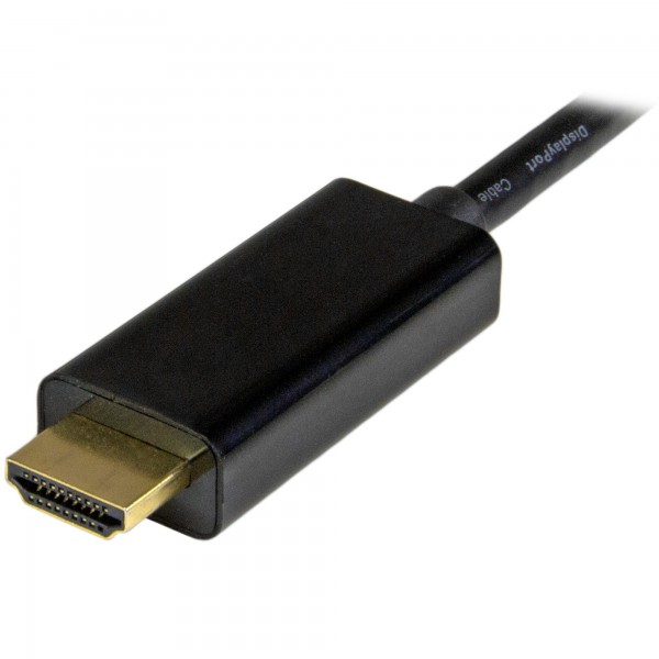 Cable Conversor Mini Displayport A Hdmi De 1m  Color Negro  Ultra Hd (MDP2HDMM1MB)