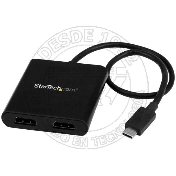 Divisor Splitter Mst Usb-C A Hdmi De 2 Puertos - Multiplicador Mst Usb (MSTCDP122HD)