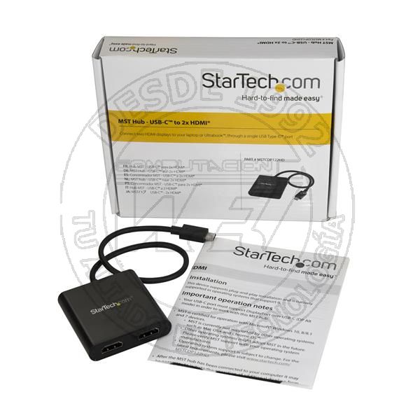 Divisor Splitter Mst Usb-C A Hdmi De 2 Puertos - Multiplicador Mst Usb (MSTCDP122HD)