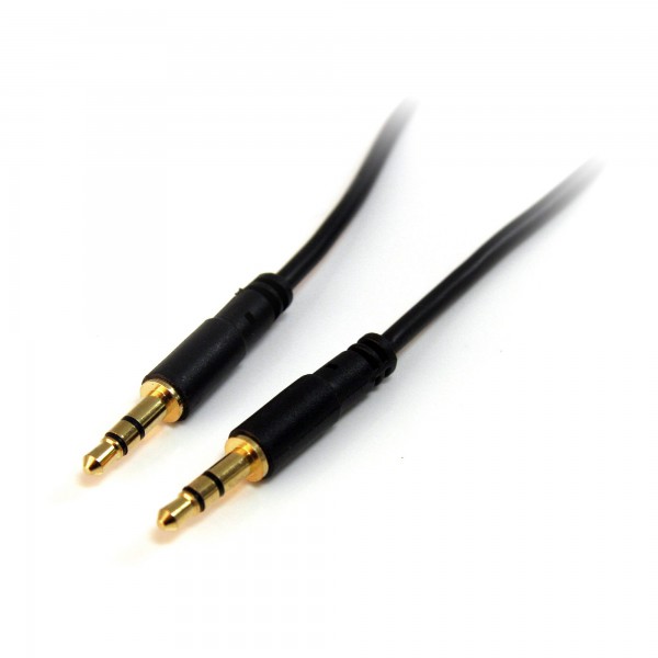 Cable Delgado De 91cm De Audio Estereo Conector Mini Jack 3,5mm  Plug (MU3MMS)