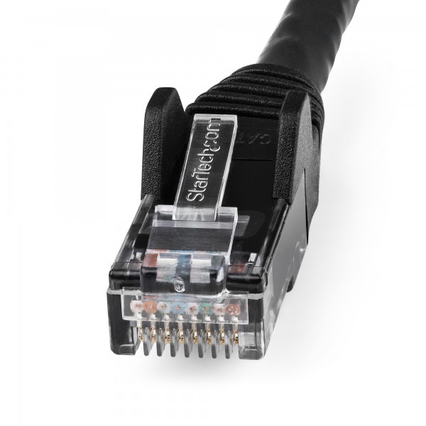 Cable De Red Ethernet Snagless Sin Enganches Cat 6 Cat6 Gigabit 1m - N (N6PATC1MBK)