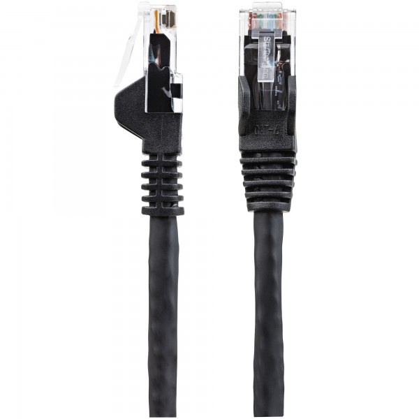 Cable De Red Ethernet Snagless Sin Enganches Cat 6 Cat6 Gigabit 1m - N (N6PATC1MBK)