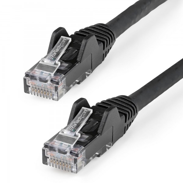 Cable De Red Ethernet Snagless Sin Enganches Cat 6 Cat6 Gigabit 1m - N (N6PATC1MBK)