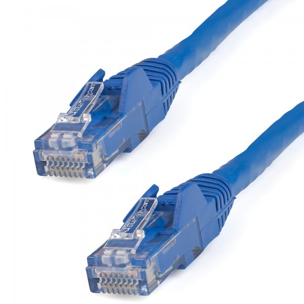 Cable de Red de 0,5m Negro Cat5e Ethernet RJ45 sin Enganches