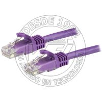 Cable De Red De 1m Purpura Cat6 Utp Ethernet Gigabit Rj45 Sin Enganche