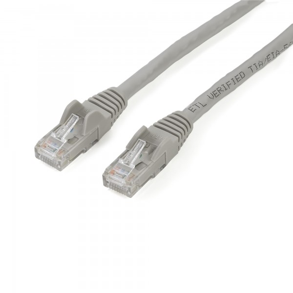 Cable De Red 2m Gris Gigabit Cat6 Ethernet Rj45 Sin Enganche - Snag (N6PATC2MGR)