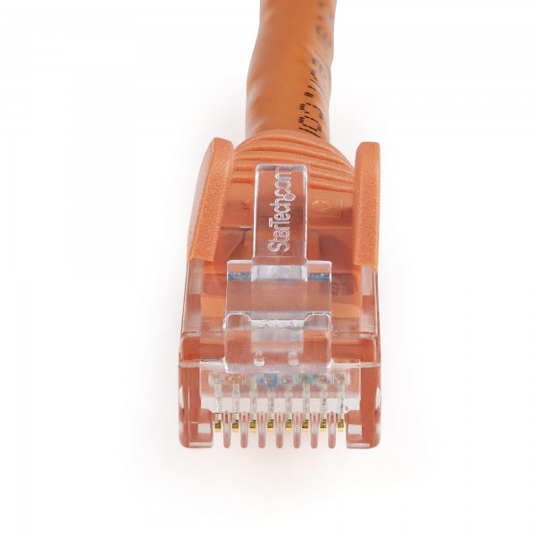 Cable De Red Ethernet Cat6 Snagless De 3m Naranja - Cable Patch Rj45 U (N6PATC3MOR)