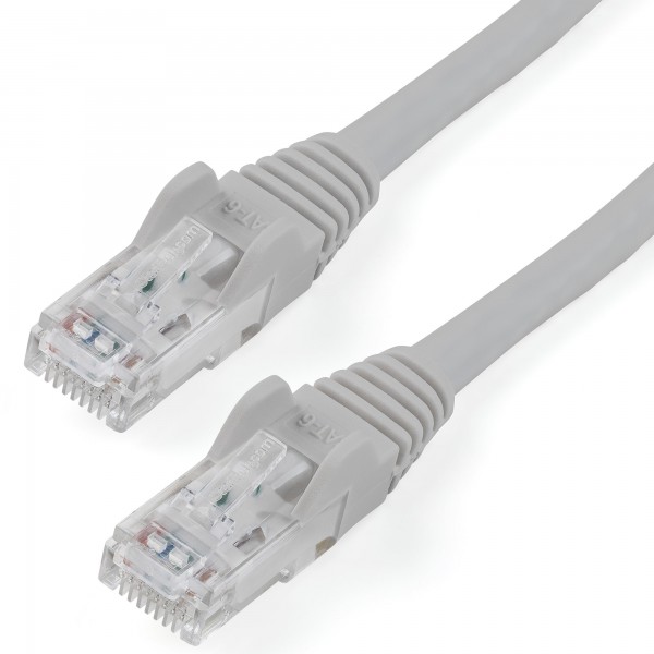 Cable De Red 0,5m Gris Gigabit Cat6 Ethernet Rj45 Sin Enganche - Sn