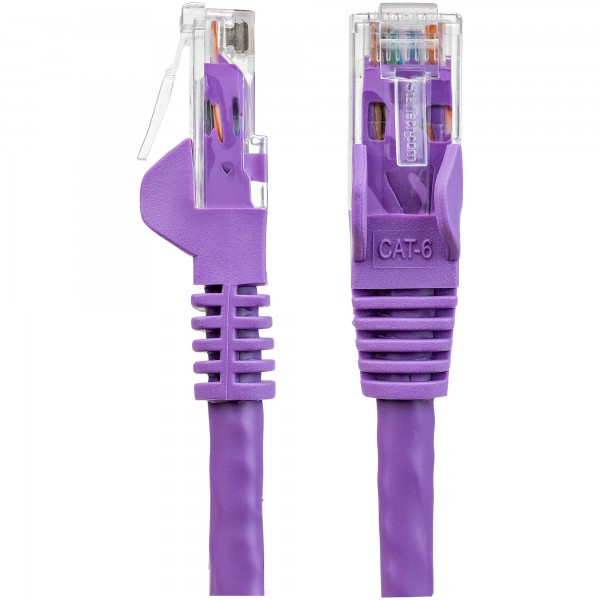 Cable De Red De 0,5m Purpura Cat6 Utp Ethernet Gigabit Rj45 Sin Enganc (N6PATC50CMPL)
