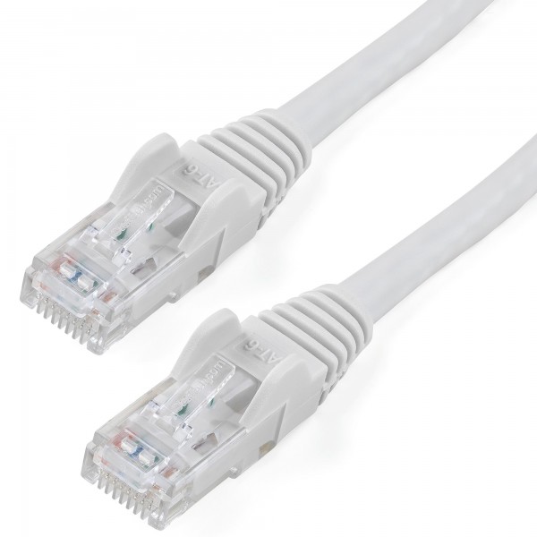 Cable De Red De 0,5m Blanco Cat6 Utp Ethernet Gigabit Rj45 Sin Enganch