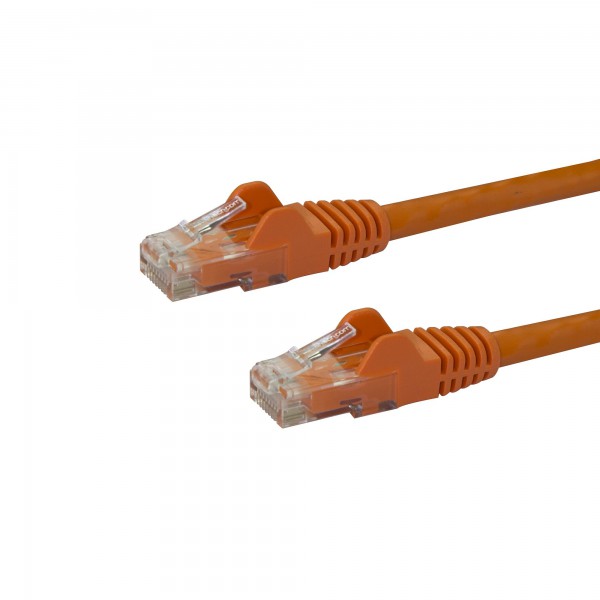Cable de Red de 15  cm Naranja Cat6 Utp Ethernet Gigabit Rj45 Sin Enganches