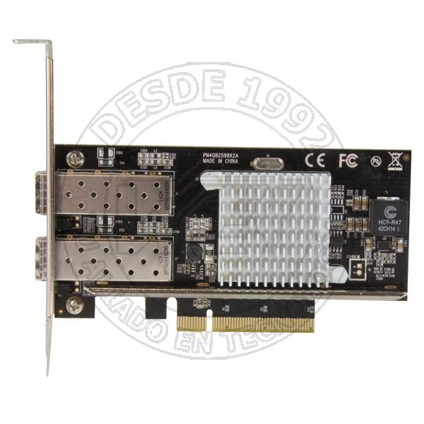 Tarjeta Pci Express De Red De Fibra De 10gb Con 2 Puertos De Sfp+ Abie (PEX20000SFPI)