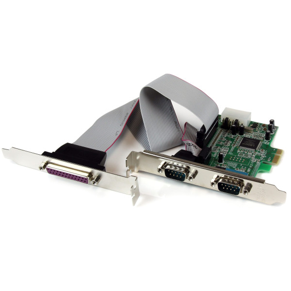 Tarjeta Adaptadora Pci Express de 2 Puertos Serie y 1 Paralelo Rs232 U