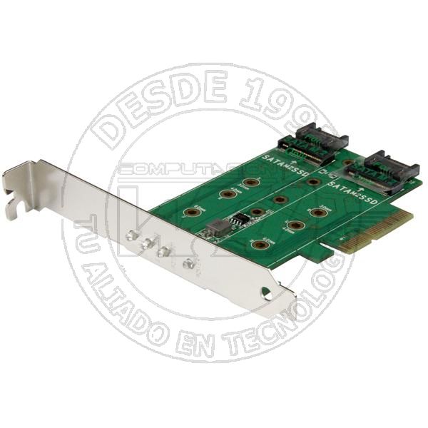 Tarjeta Adaptadora Pci Express 3.0 de 3 Puertos M.2 Para Ssd   1X Nvme (PEXM2SAT32N1)