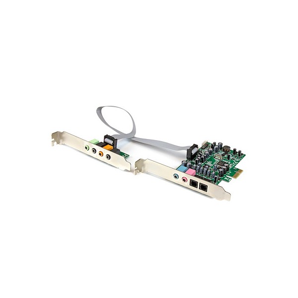 Tarjeta De Sonido Pci Express Con Sonido Envolvente De 7.1 Canales 24b (PEXSOUND7CH)