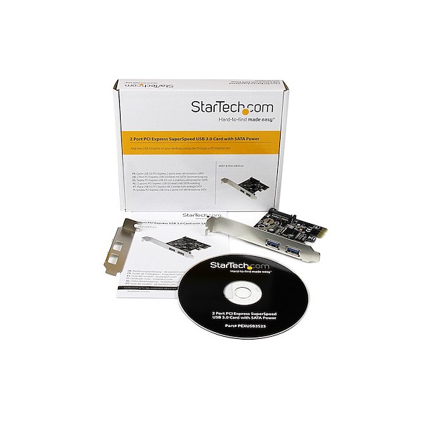Adaptador Tarjeta Controladora Pci Express Pci-E 2 Puertos USB 3.0 con (PEXUSB3S23)