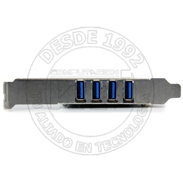 Adaptador Tarjeta Pci Express Pci-E 4 Puertos Usb 3.0 Uasp 2 Canales D (PEXUSB3S44V)