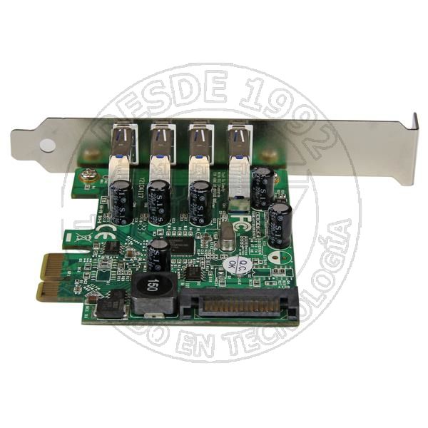 Tarjeta Adaptador Pci Express Pci E Usb 3.0 Con Uasp de 4 Puertos   Al (PEXUSB3S4V)