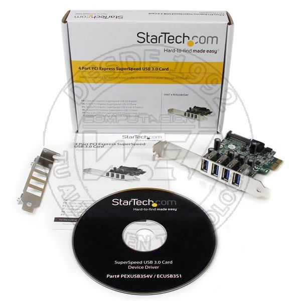 Tarjeta Adaptador Pci Express Pci E Usb 3.0 Con Uasp de 4 Puertos   Al (PEXUSB3S4V)