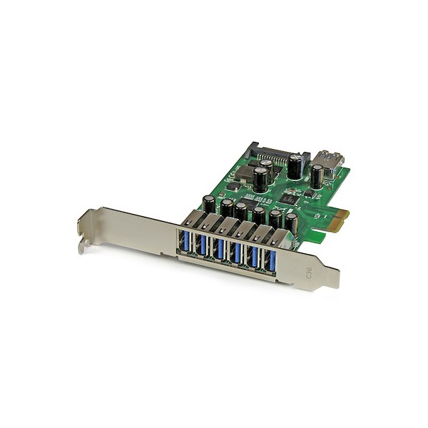 Adaptador Tarjeta Pci Express de 7 Puertos USB 3.0 con Perfil Bajo O C (PEXUSB3S7)