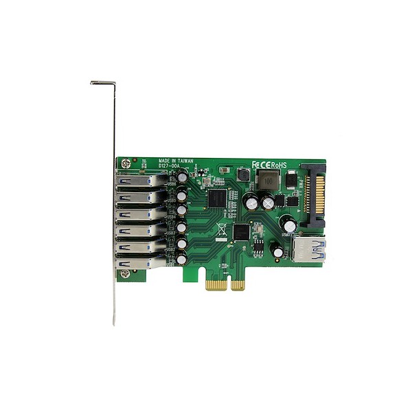 Adaptador Tarjeta Pci Express de 7 Puertos USB 3.0 con Perfil Bajo O C