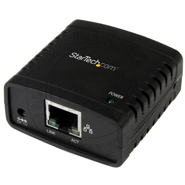 Servidor de Impresión En Red Ethernet 10100 Mbps A Usb 2.0 Con Lpr