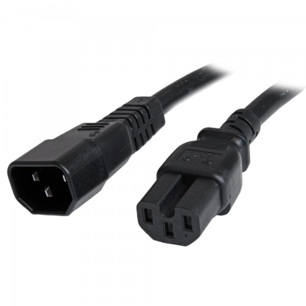 Cable de Poder Pxtc14C153 0.9M C14 Acoplador C15 Acoplador Negro  (PXTC14C153)