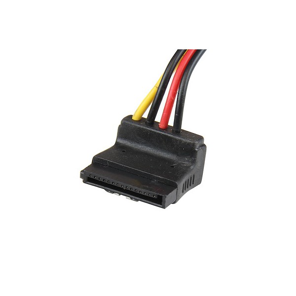 Adaptador Cable 30 cm Divisor Molex 4 Pines Lp4 A Doble Sata En Angulo (PYO2LP4LSATR)